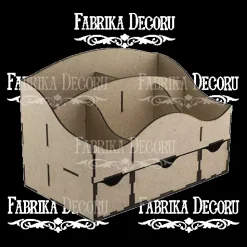 Organizador para escritorio con cajones en DM