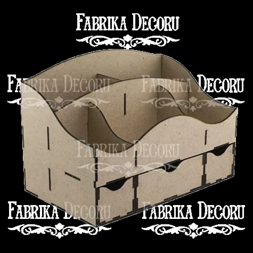 Organizador para escritorio con cajones en DM