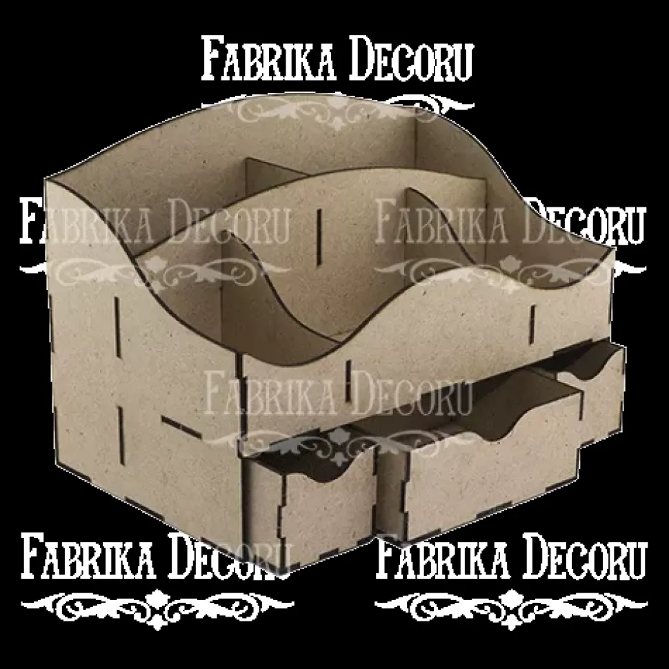 Organizador para escritorio con cajones en DM