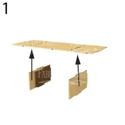 Organizador para escritorio con cajones en DM