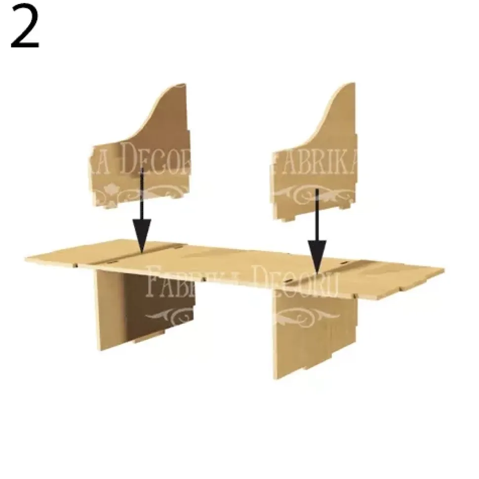 Organizador para escritorio con cajones en DM