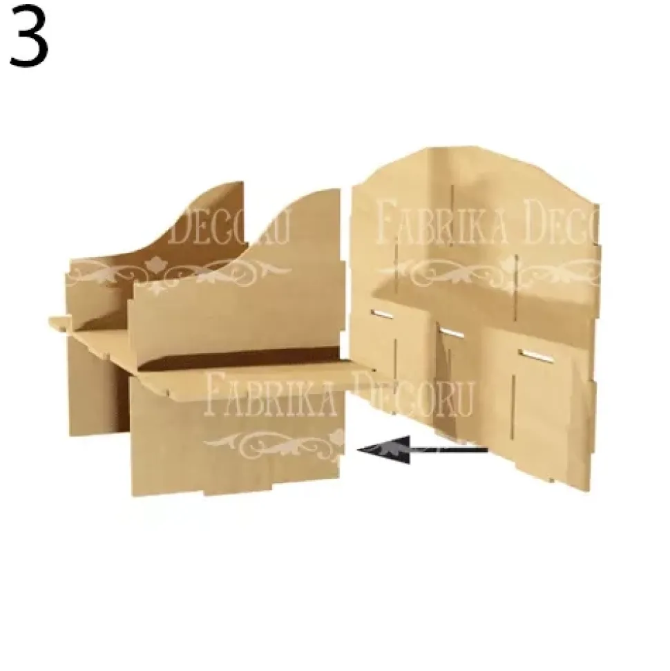 Organizador para escritorio con cajones en DM