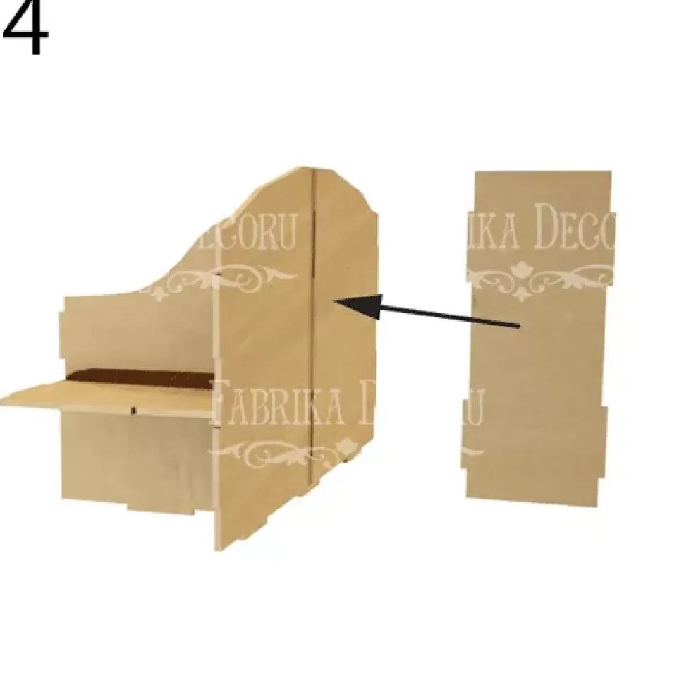 Organizador para escritorio con cajones en DM