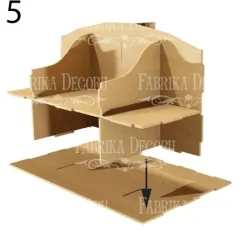 Organizador para escritorio con cajones en DM