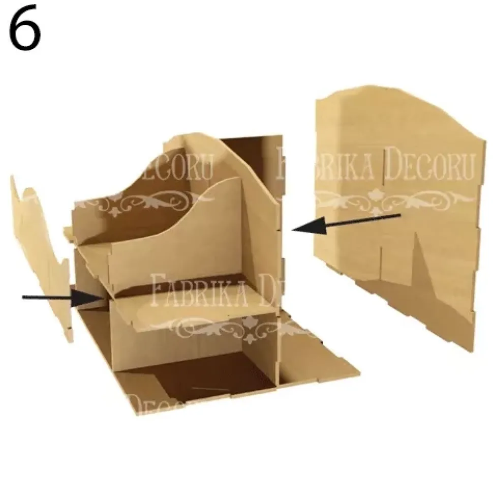 Organizador para escritorio con cajones en DM