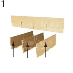 Organizador rectangular de escritorio con dos cajones en DM