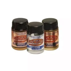 Oro, plata y cobre líquido al alcohol