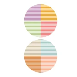 Pack 2 telas Mini Franjas Colección Infinita Iriri Estudio 15x20cm