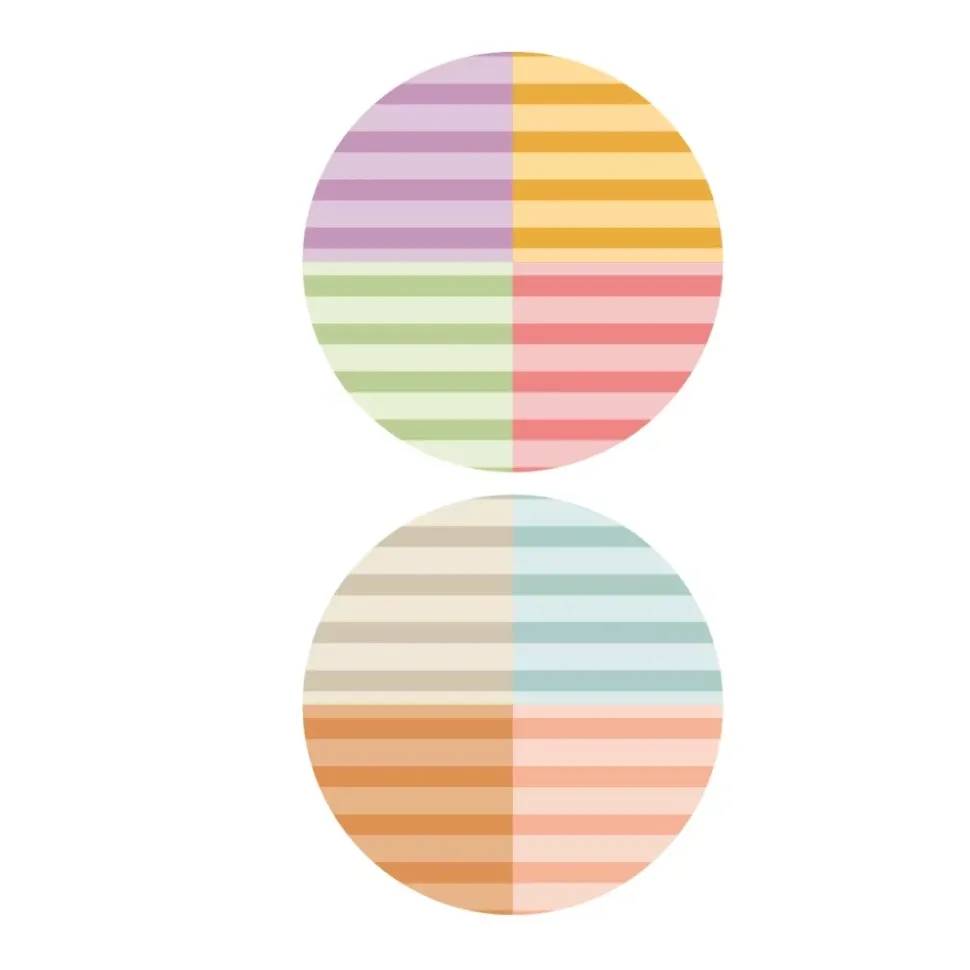 Pack 2 telas Mini Franjas Colección Infinita Iriri Estudio 15x20cm