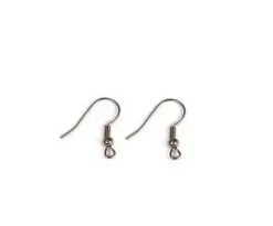 Pack de 10 pares de Pendiente PLATA Hippy Abierto con bola