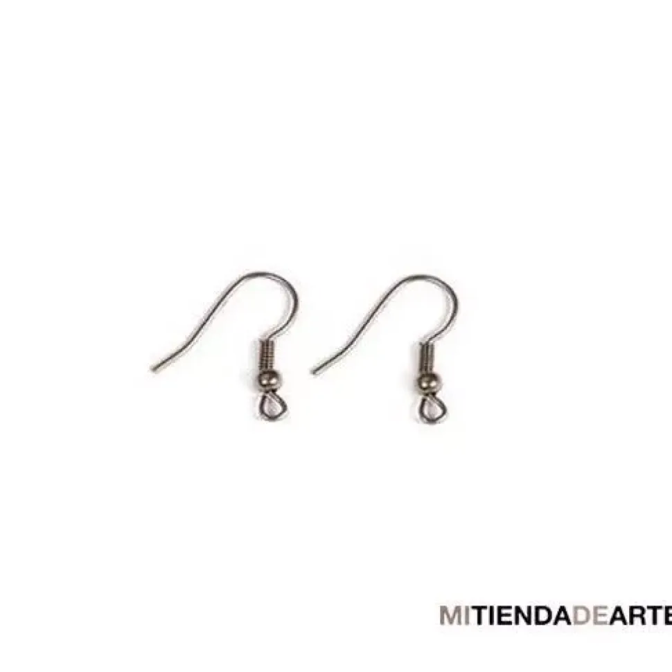 Pack de 10 pares de Pendiente PLATA Hippy Abierto con bola