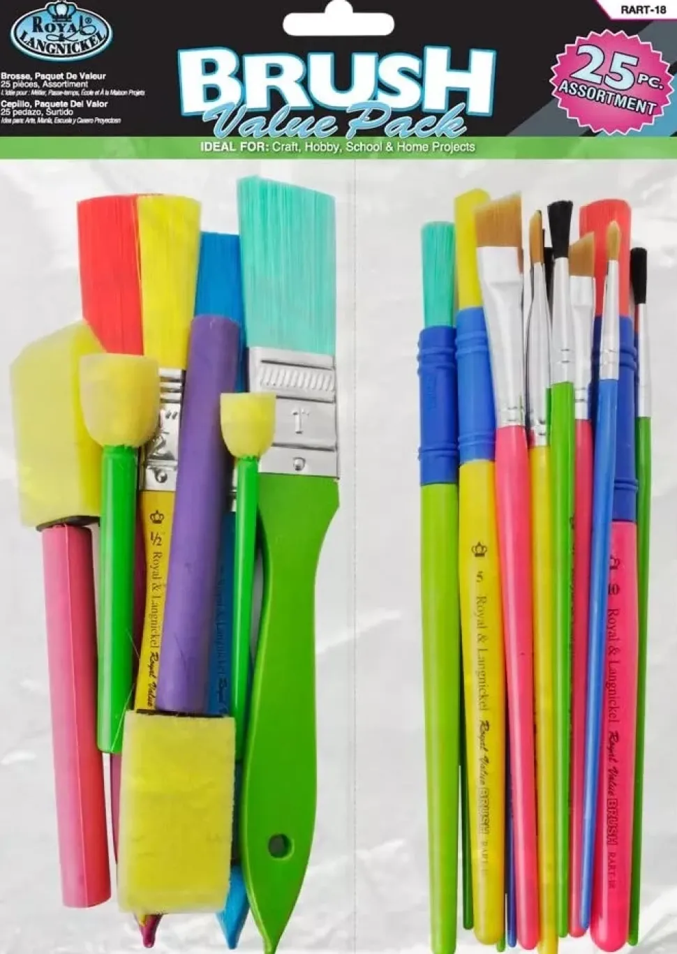 Pack de Pinceles y Brochas Fun Art & Craft Royal & Langnickel