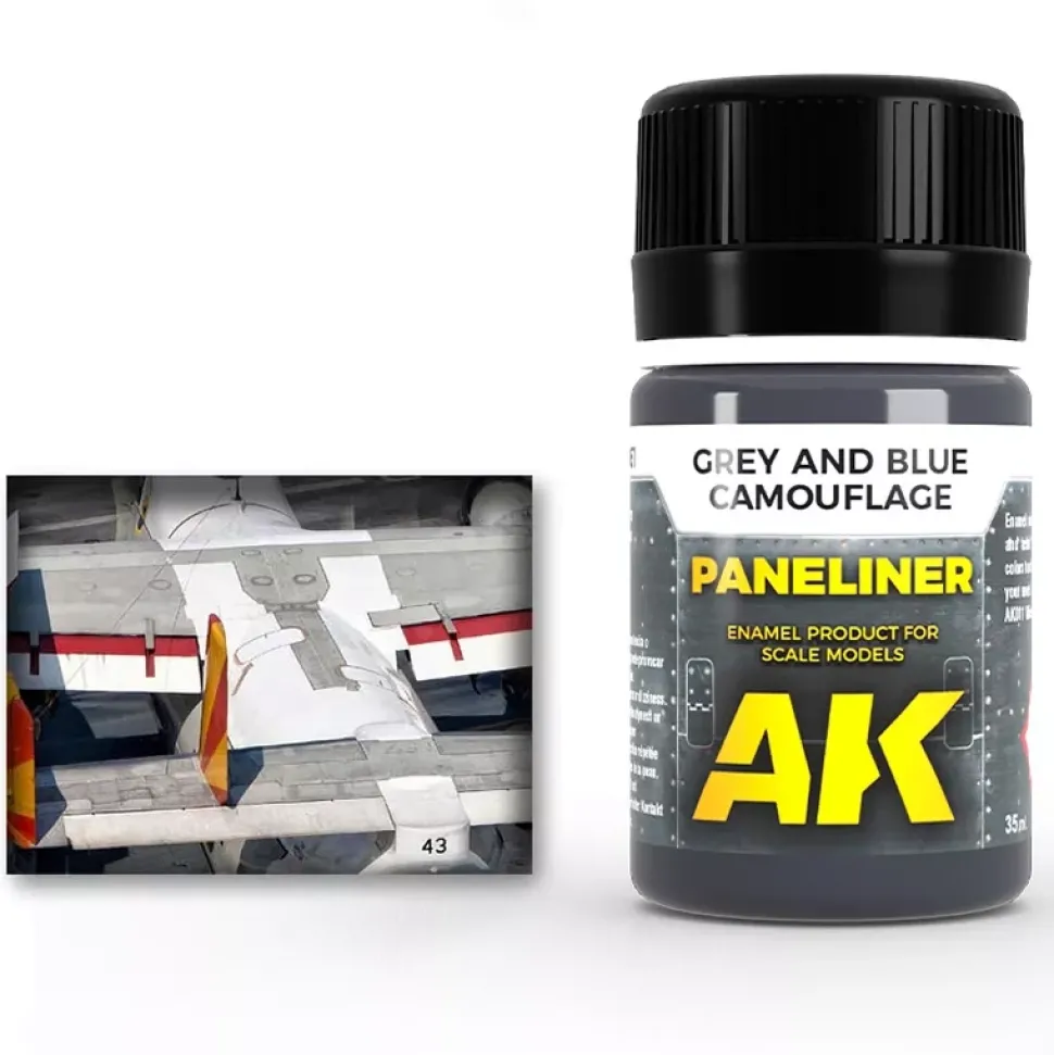 Panelador para camuflaje gris y azul AK Interactive 35ml