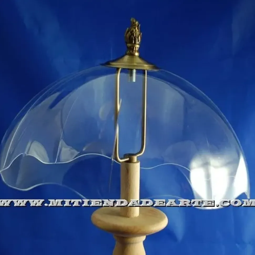 Pantalla metacrilato redonda con ondas