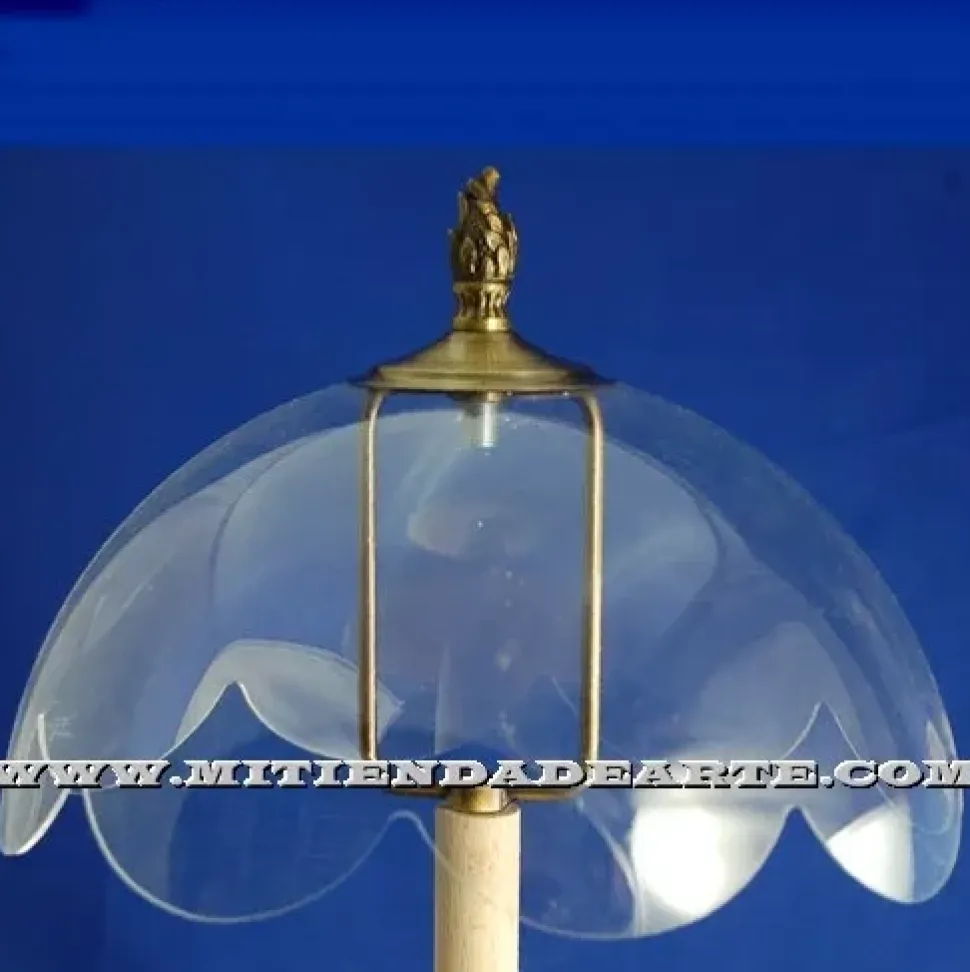 Pantalla metacrilato redonda con ondas