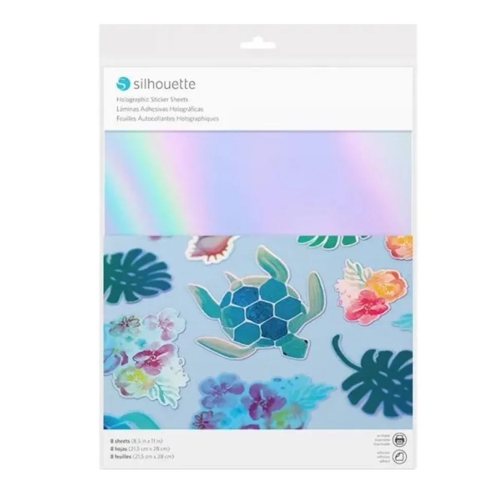 Papel adhesivo holográfico Silhouette