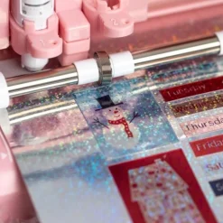 Papel adhesivo Puntos Holográficos Silhouette