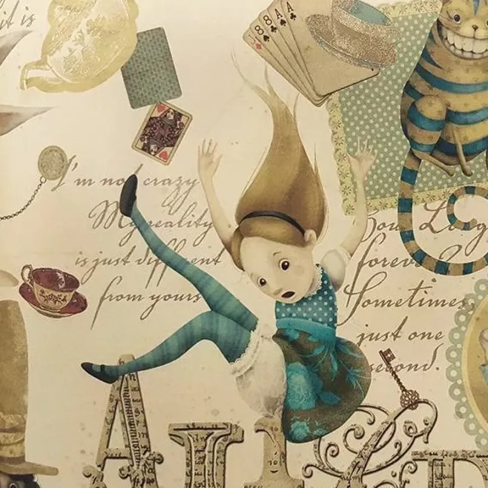 Papel Alicia en el país de las maravillas Kartos 49,5x68cm