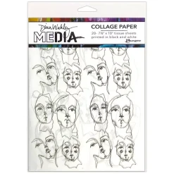 Papel Collage Church Doodles Dina Wakley Ranger 19x25 cm