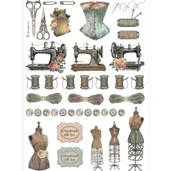 Papel de arroz Accesorios de Costura Best Sellers Stamperia 21x30cm