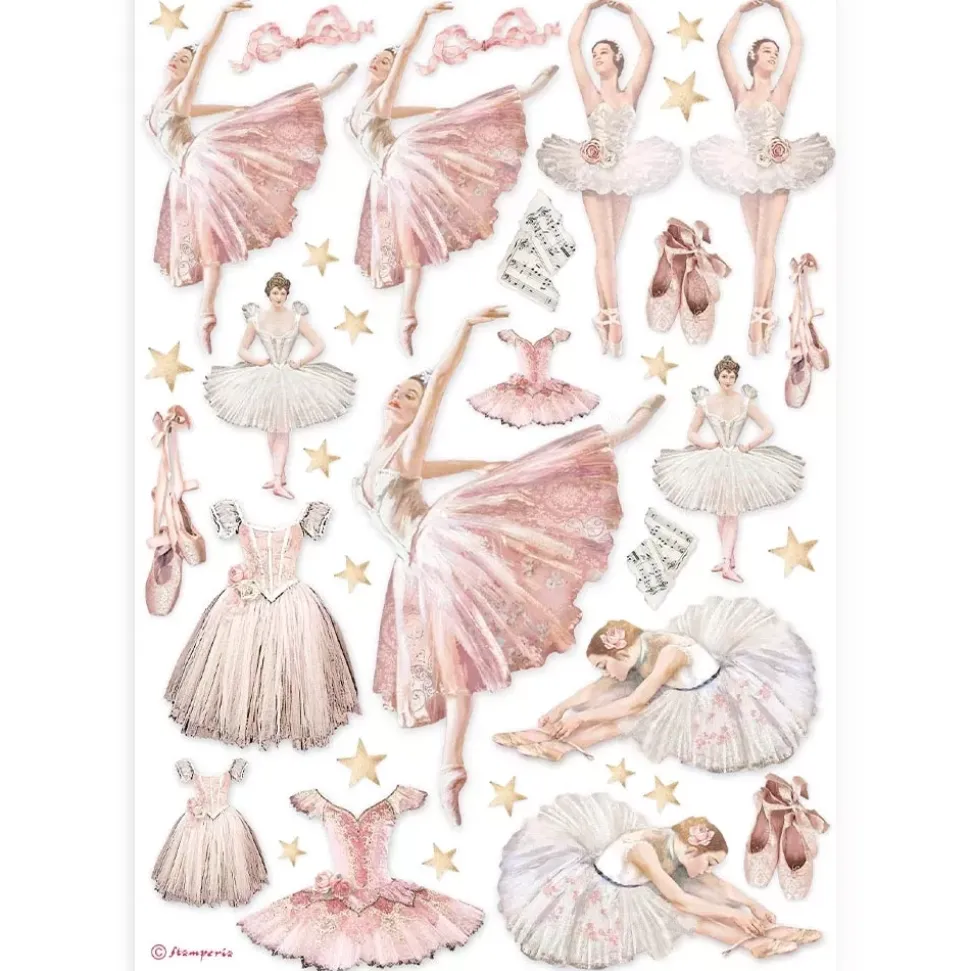 Papel de arroz Bailarina Best Sellers Stamperia 21x30cm