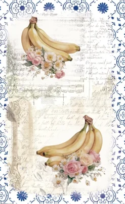 Papel de Arroz Bananas II Fruits Market PapersForYou 54x33cm