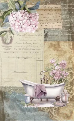 Papel de Arroz Baño I Home & Deco Bath and Kitchen PapersForYou 54x33cm