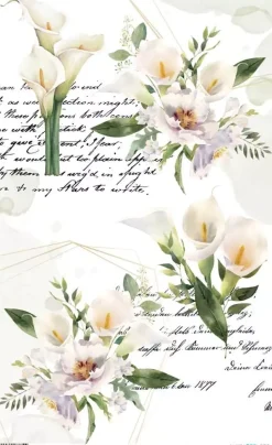 Papel de Arroz Beautiful Call Lilies II PapersForYou 54x33cm