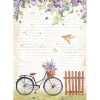 Papel de Arroz Bicicleta Welcome Home Create Happiness Stamperia 21x29cm