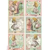 Papel de arroz Cartas Alice Forever Stamperia 21x29cm
