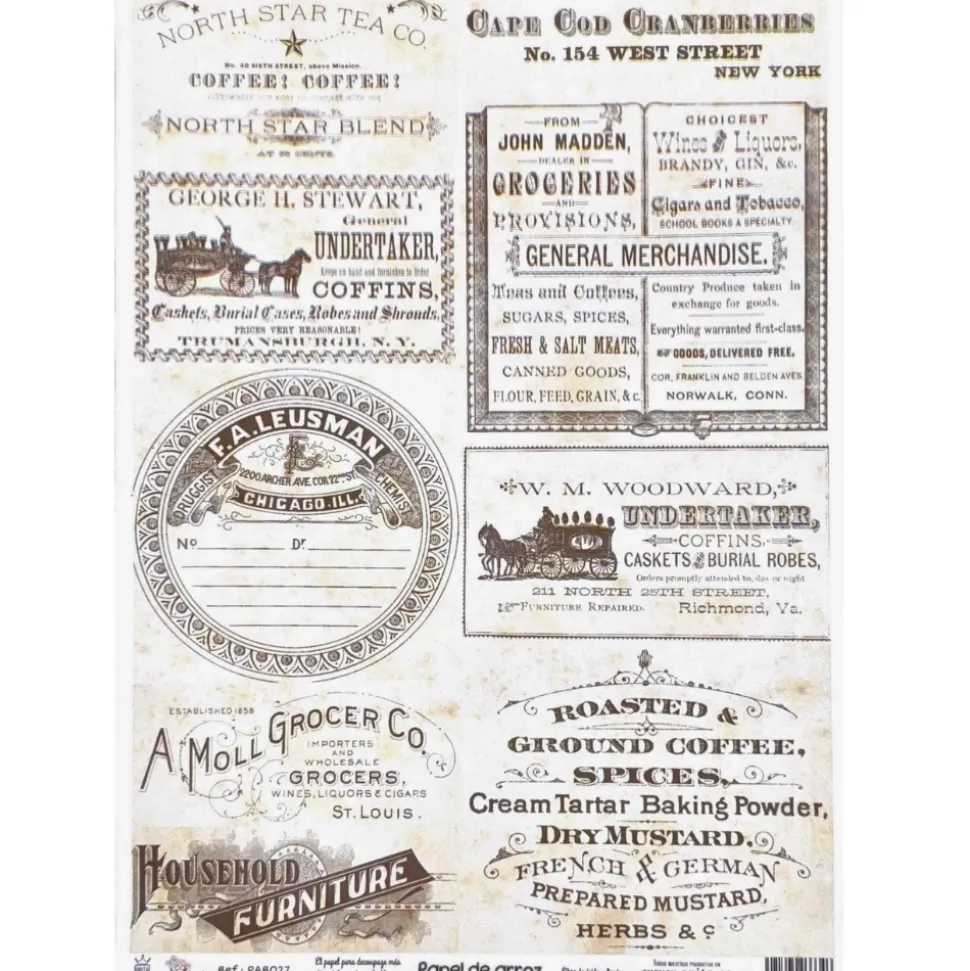 Papel de arroz Carteles antiguos Orita 29x41cm