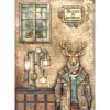 Papel de arroz Ciervo Alterego Stamperia 21x30cm