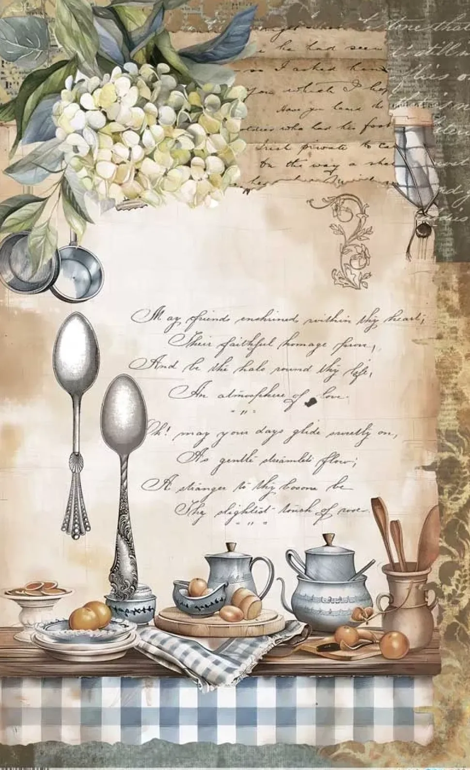 Papel de Arroz Cocina I Home & Deco Bath and Kitchen PapersForYou 54x33cm