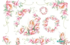 Papel de arroz con Hadas Stampería 48x33 cm.