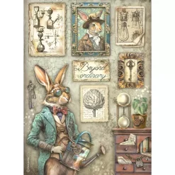 Papel de arroz Conejo Alterego Stamperia 21x30cm