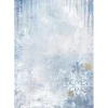 Papel de arroz Copos de nieve Dewdrops Stamperia 21x30cm