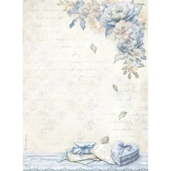 Papel de arroz Corazón Timeless Stamperia 21x30cm