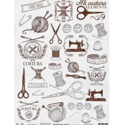 Papel de arroz Costura Orita 29x41cm