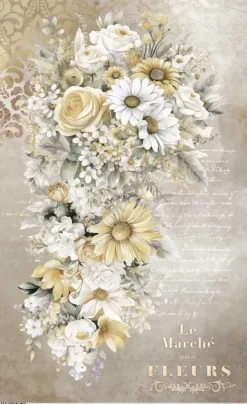 Papel de Arroz Daisies IV La Vie en Fleurs PapersForYou 54x33cm