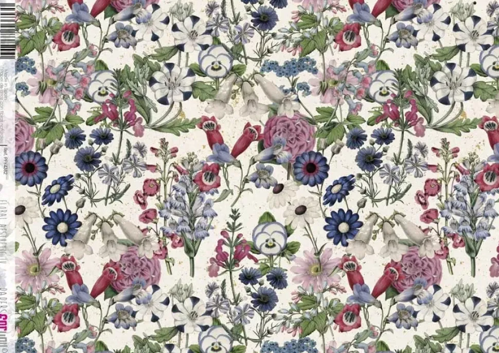 Papel de Arroz Floral Aesthetic IV PapersForYou 30x21cm