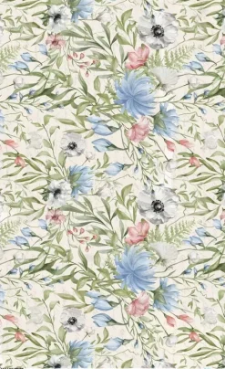 Papel de Arroz Flores Azules Ancient Gardens PapersForYou 54x33cm