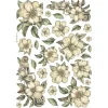 Papel de arroz Flores Blancas Best Sellers Stamperia 21x30cm