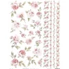 Papel de arroz Flores Rosas Orita 29x41cm