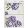 Papel de Arroz Flores Violetas Rich 29x42cm