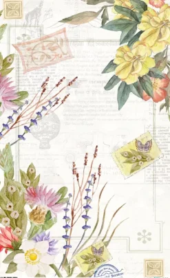 Papel de arroz Flowers Yellow PapersForYou 54x33cm