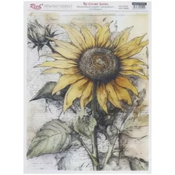 Papel de Arroz Girasol 2 Rich 29x42cm