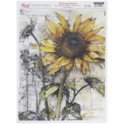 Papel de Arroz Girasol Rich 29x42cm