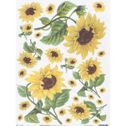 Papel de arroz Girasoles Orita 29x41cm