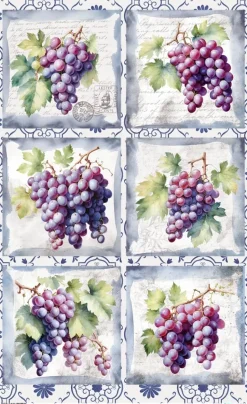 Papel de Arroz Grapes III Fruits Market PapersForYou 54x33cm