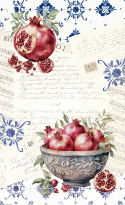 Papel de Arroz Grenades I Fruits Market PapersForYou 54x33cm